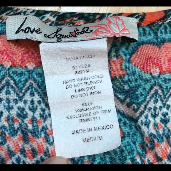 Aztec tribal and lace crochet crop top, M. - Picture 5 of 5